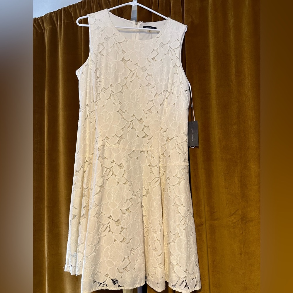Ivory Lace A-Line Dress by Tommy Hilfiger